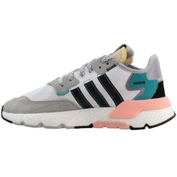Adidas Originals Nite Jogger Low GS Athletic Shoes White Gray FV3887 NEW Sz 5 - Picture 4 of 6